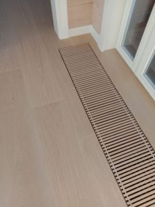 Continental oak Prime Select wide plank on underfloor heating.