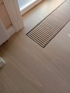 Continental oak Prime Select wide plank on underfloor heating.